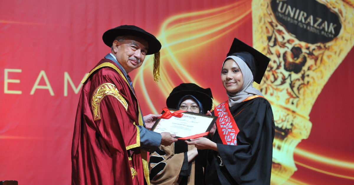 Graduating students celebrating their academic achievements